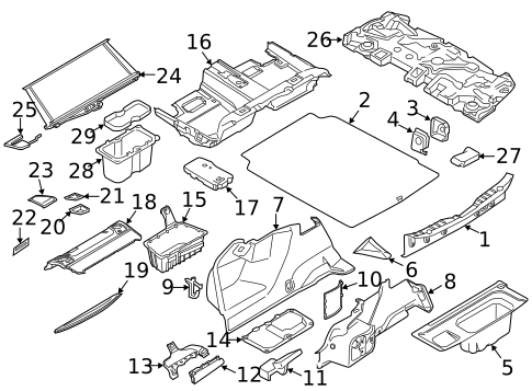 Interior Trim - Rear Body for 2014 BMW M5 #0