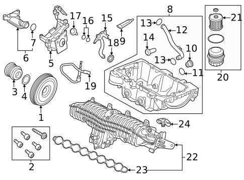 Engine Parts for 2019 Volvo XC90 #1