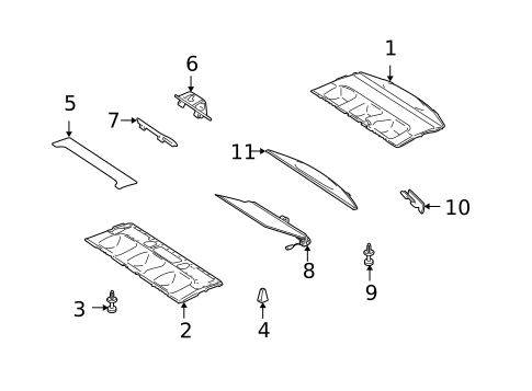 Interior Trim - Rear Body for 2009 Mercedes-Benz S600 #0