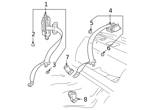 Seat Belt for 2007 Saab 9-5 #0