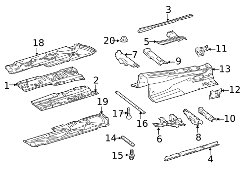 Floor & Rails for 2013 Mercedes-Benz E 350 #3