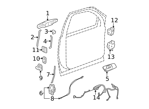 Lock & Hardware for 2010 Cadillac Escalade EXT #0
