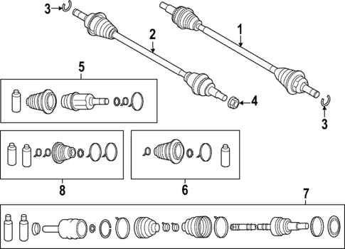 Drive Axles for 2023 Mazda CX-50 #1