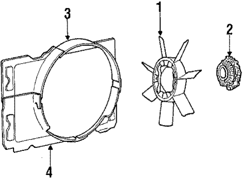 Cooling Fan for 1986 Dodge Conquest #0