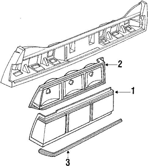 Tail Lamps for 1988 Chevrolet Celebrity #2