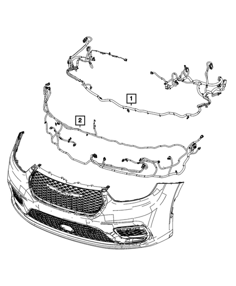 Wiring, Headlamp to Dash for 2026 Chrysler Voyager #1