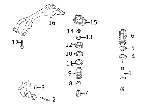 Shocks & Components for 2010 Audi Q7 #0