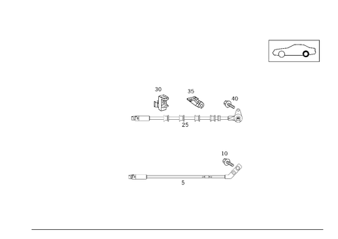 Rear Axle Wiring for 1993 Mercedes-Benz 600SL #0