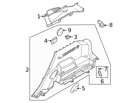 Interior Trim - Quarter Panels for 2025 Kia Seltos #0