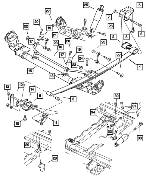 Rear Suspension for 2003 Dodge Grand Caravan #1