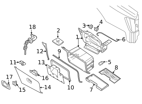 Storage Compartment for 2011 Nissan TITAN #0