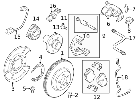 Brake Components for 2012 BMW 535i GT xDrive #0