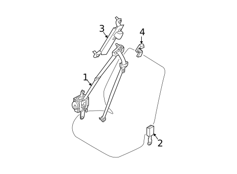 Seat Belt for 2006 INFINITI FX35 #1