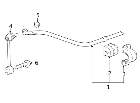Stabilizer Bar & Components for 2017 Cadillac ATS #4