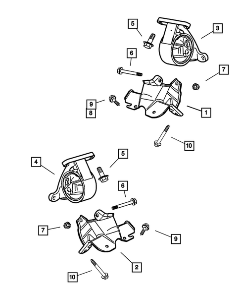Engine Mounting for 2003 Jeep Grand Cherokee #0