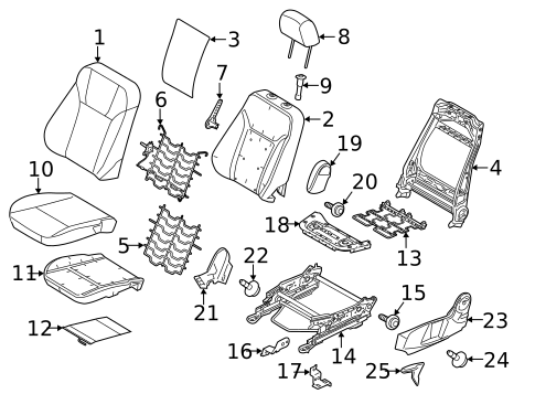 Driver Seat Components for 2014 Ford Fiesta #0