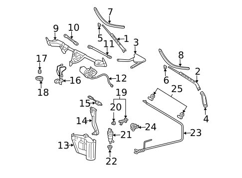Wipers for 2008 Mercedes-Benz CLK 350 #1