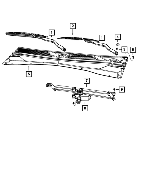 Wiper and Washer System for 2012 Jeep Liberty #1