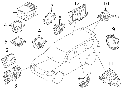 Antenna & Radio for 2020 INFINITI QX80 #1