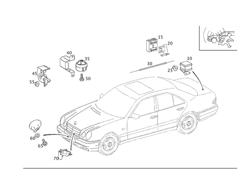 Antitheft Alarm System for 1999 Mercedes-Benz E430 #0