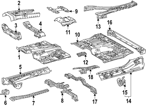 Floor - Cab for 2024 Toyota Tacoma #1
