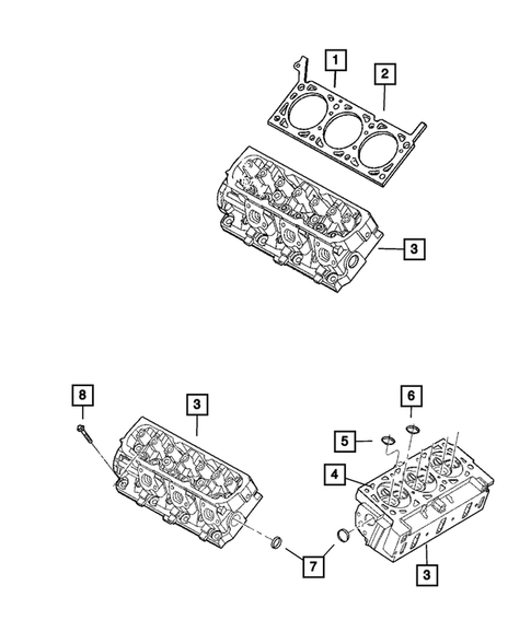 Cylinder Head for 2010 Dodge Grand Caravan #1