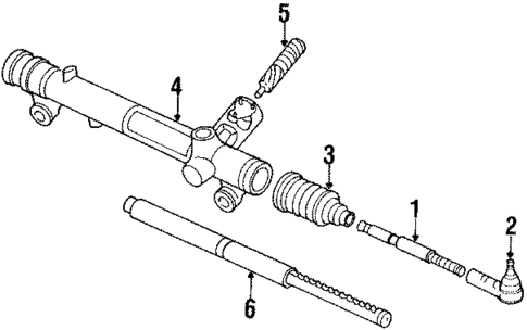 Steering Gear & Linkage for 1986 Mercury Capri #1