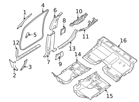 Interior Trim - Cab for 2010 Nissan Frontier #0