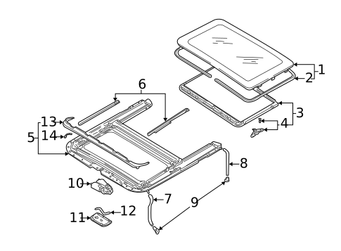 Sunroof for 2004 Volkswagen Passat #3
