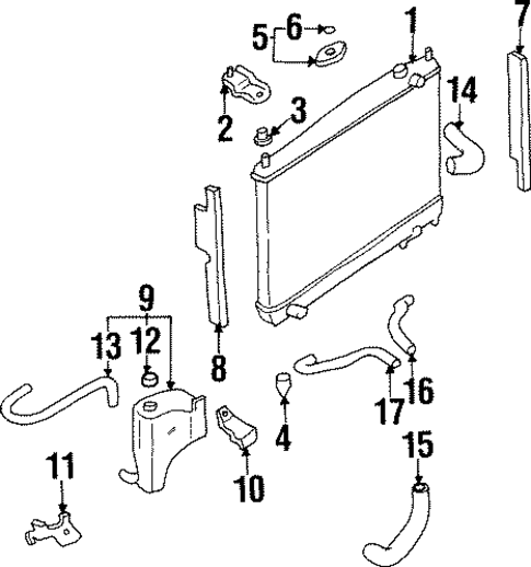Radiator & Components for 2001 INFINITI Q45 #0