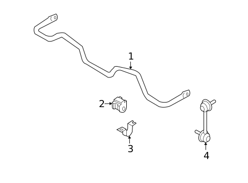 Stabilizer Bar & Components for 2010 INFINITI M45 #0