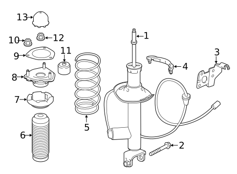 Struts & Components for 2020 INFINITI Q50 #2
