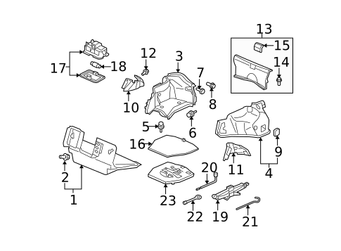 Interior Trim - Rear Body for 2012 Acura TL #0