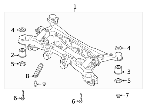 Suspension Mounting for 2019 Hyundai Santa Fe #3