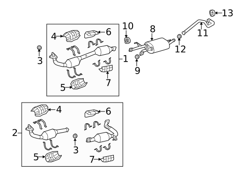 Exhaust Components for 2014 Toyota Tundra #0