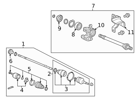 Drive Axles for 2014 Acura TSX #0