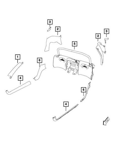 Panels-Moldings-Scuff Plates, Pillar, Cowl, 1/4 Panel Trim and Cargo Covers for 2017 Dodge Viper #0
