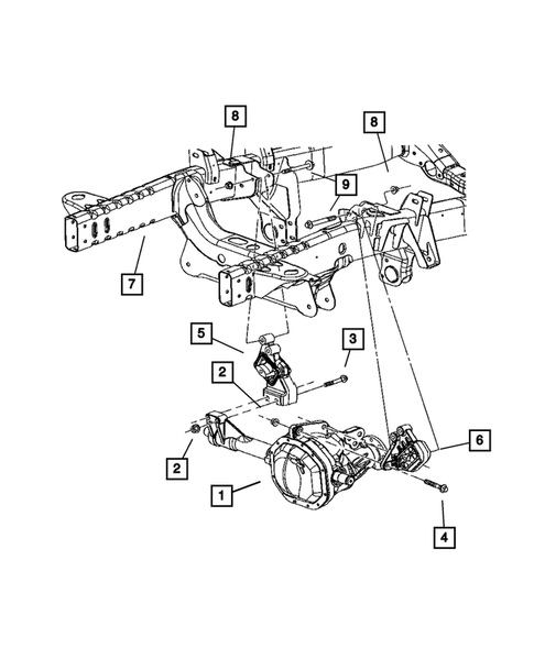 Engine Mounting for 2007 Dodge Ram 1500 #1