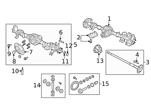 Axle & Differential for 2008 Dodge Nitro #1