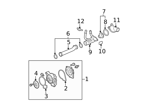 Radiator & Components for 2009 Saturn Aura #5