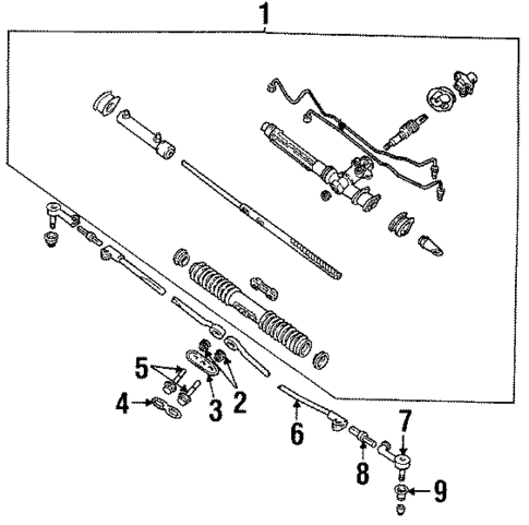 Steering Gear & Linkage for 1991 Chevrolet Cavalier #0