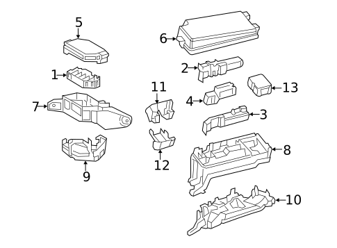 Fuse & Relay for 2020 Toyota Prius AWD-e #0