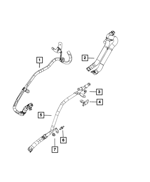 Air Conditioner and Heater Plumbing for 2022 Chrysler Pacifica #5