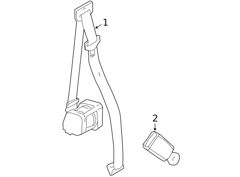 Seat Belt for 2006 Land Rover LR3 #3