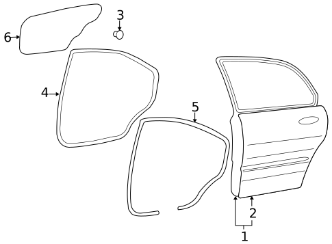 Door & Components for 2008 Kia Optima #1