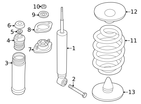Suspension, Springs & Related Components for 2000 BMW 323Ci #1