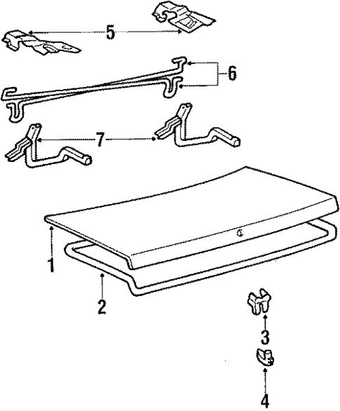 Trunk for 1987 Toyota Tercel #0