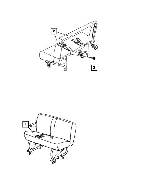 Seat Belts-Front and Rear for 2003 Dodge Caravan #1