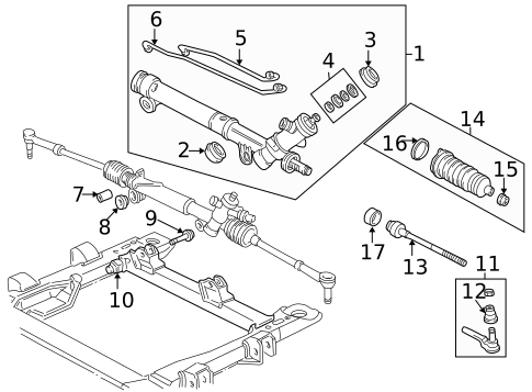 Steering Gear & Linkage for 2005 Chevrolet Monte Carlo #0