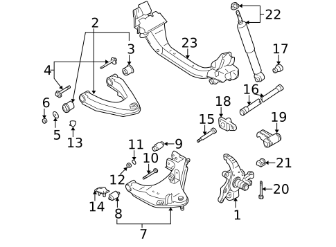 Suspension Components for 2000 Nissan Xterra #1